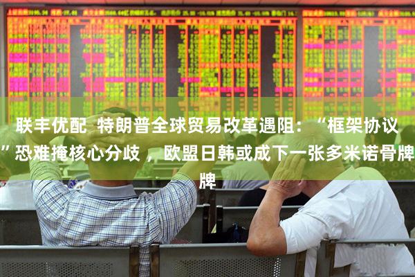 联丰优配  特朗普全球贸易改革遇阻：“框架协议”恐难掩核心分歧 ，欧盟日韩或成下一张多米诺骨牌